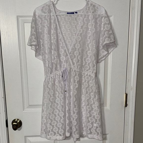 Apt. 9 Other - Apt. 9 Elegant White Lace Swim Coverup